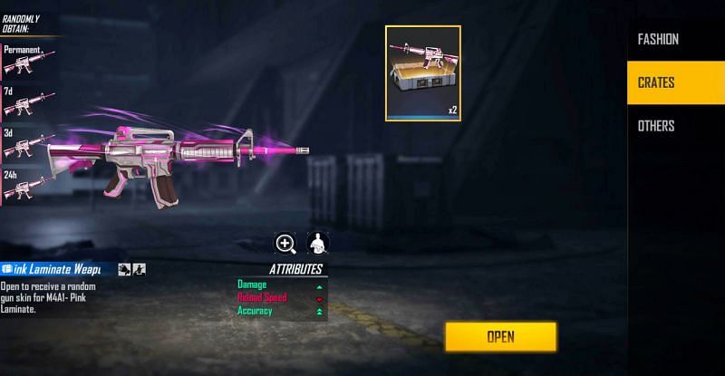2x M4A1- Pink Laminate Weapon Loot Crate